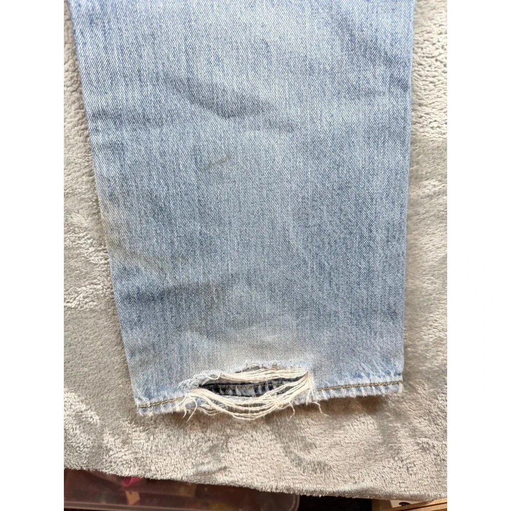 Levi's 501 Jeans 38x34 Distressed Grunge Y2K Skater Light Wash